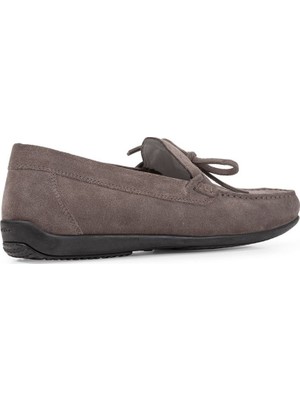 Geox Erkek Gri U Ascanio Süet Deri Casual Loafer U350WA00022C1018