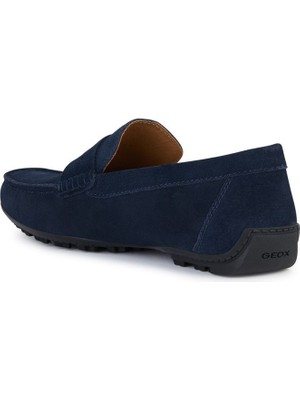 Geox Erkek Lacivert Kosmopolis + Grip Süet Deri Casual Loafer