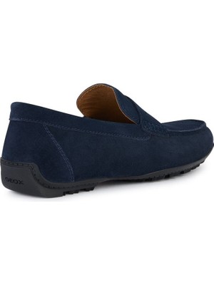 Geox Erkek Lacivert Kosmopolis + Grip Süet Deri Casual Loafer