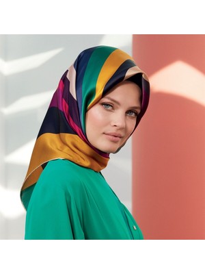 Armine 90X90 Ipek Eşarp 8301D (T) (Nostalji Twill)