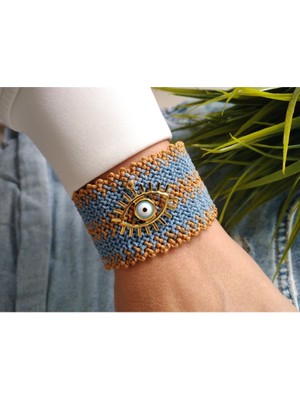 Zeyn Club Nazar Boncuklu Göz Makrome Bileklik