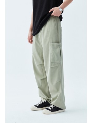 Vamosclo Oversıze Kargo Baggy Pantolon-Mint