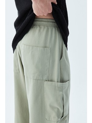 Vamosclo Oversıze Kargo Baggy Pantolon-Mint