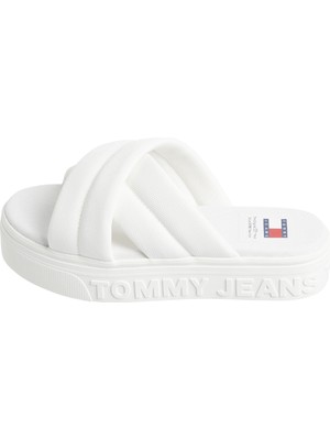 Tommy Hilfiger Beyaz Kadın Terlik EN0EN02465YBL