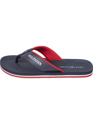 Tommy Hilfiger Lacivert Erkek Plaj Terliği Comfort Hılfıger Beach Sandal