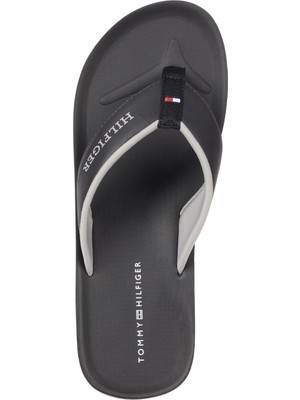 Tommy Hilfiger Siyah Erkek Plaj Terliği Comfort Hılfıger Beach Sandal