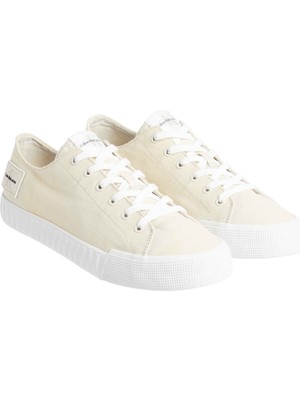 Calvin Klein Beyaz - Krem Erkek Sneaker Skater Vulc Low Laceup Cs ml Dıf