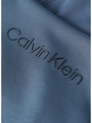 Calvin Klein Mavi Kadın U Yaka Standart Fit Sporcu Sütyeni 00GWS4K1715BX-BRA Medium Support