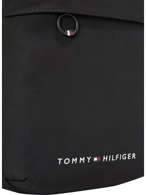 Tommy Hilfiger Siyah 18X21X8 cm Erkek Postacı Çantası Th Skylıne Mını Reporter