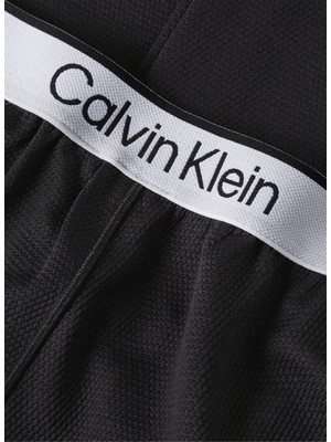 Calvin Klein Siyah Kadın Lastikli Bel Standart Fit Eşofman Altı 00GWS4P643BAE-PW  - Knit Pant