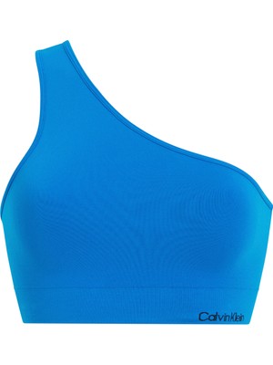 Calvin Klein Mavi Kadın Bikini Üst One Shoulder Bralette KW0KW02313CZ