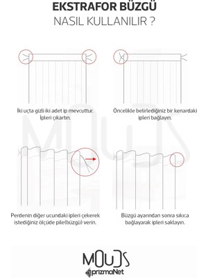 Moud's Astronot Desenli Fon Perde Çocuk ve Bebek Odası Süet Baskılı Ekstrafor Büzgü 2 Kanat Prd-69