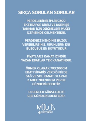 Moud's Anatolia 5 Desenli Süet Oturma Odası Salon Fon Perde Baskılı Ekstrafor Büzgü 2 Kanat PRD-1015