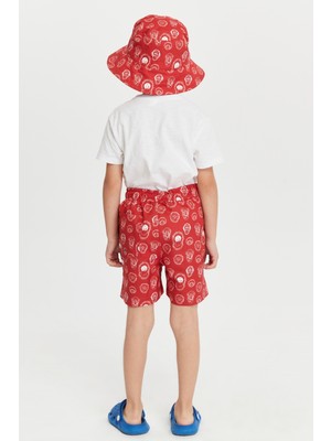 Benitto Kids Benittokids Erkek Çocuk Desenli Deniz Şortu 7008