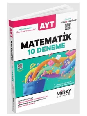 Miray Yayınları AYT Matematik 10 Deneme