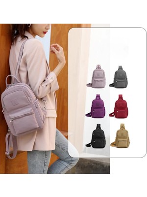 Kensen Shop Gri Tarzı Yeni Kadın Göğüs Paketi Kadınlar Bayanlar Için Rahat Crossbody Messenger Çanta Naylon Su Geçirmez Küçük Sling Omuz Çantaları (Yurt Dışından)