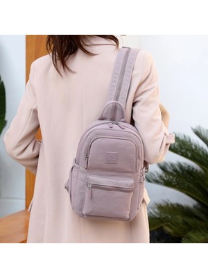 Kensen Shop Gri Tarzı Yeni Kadın Göğüs Paketi Kadınlar Bayanlar Için Rahat Crossbody Messenger Çanta Naylon Su Geçirmez Küçük Sling Omuz Çantaları (Yurt Dışından)