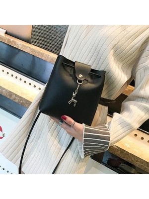 Kensen Shop Pembe Stil Vintage Püskül Crossbody Kova Çanta Lüks Kadın Çanta Kadın Omuz Çantaları Ipli Messenger Crossbody Çanta Ana Kesesi (Yurt Dışından)