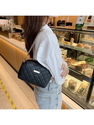 Kensen Shop Siyah Stil Yeni Moda Nakış Kadın Crossbody Çanta Kadın Çantalar Çanta Omuz Çantası (Yurt Dışından)