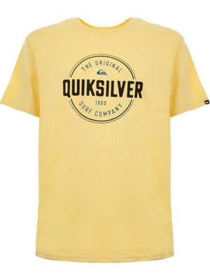 Quiksilver Circle Up Erkek Sarı Tişört