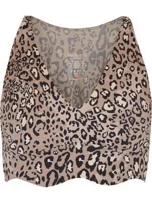 Sweaty Betty Power Contour Plunge Kadın Kahverengi Fitness Bra