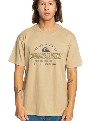 Quiksilver Floating Around Erkek Bej Tişört