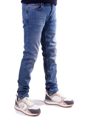 Twister Jeans Twister Panama 727C Mavi Düşük Bel Dar Paça Erkek Jeans Pantolon