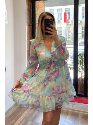 Alya NS Butik Şifon Astarlı Elbise