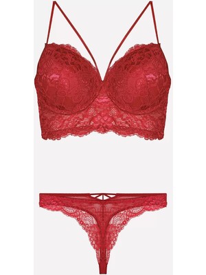 Nurteks Zenwave  Nurteks 4330 Desteksiz Dantelli Sütyen Takım