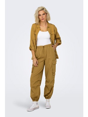 Only Onlpamala Pamuklu Relaxed Fit Kargo Pantolon Bayan Pantolon 15308795