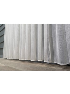 Boutique Curtain Amerikan Pile Ares Tül Perde Rustik/korniş Uyumlu 1/3 Sık Pile