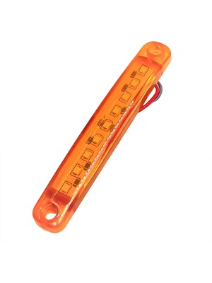 ARW 10 Adet 9 Ledli Parmak LED Sarı Turuncu Işık Su Geçirmez 12-24V