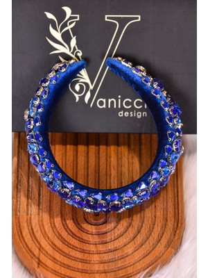 Vanicci Design Cc Mavi Kristal Taç