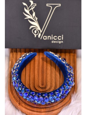 Vanicci Design Cc Mavi Kristal Taç