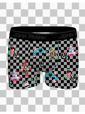 John Frank King Checker Erkek Boxer