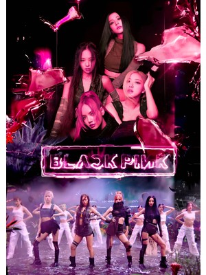 512 Art Design Blackpink New Poster 30X42 cm Çerçevesiz