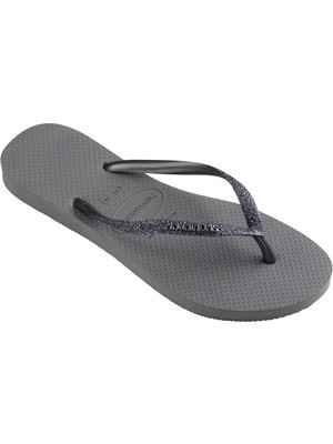 Havaianas Hav. Slım Glıtter Iı Grey/graphıte 41/42 Kadin Gri Terlik 4146975-3508