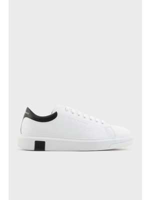 Armani Exchange Logolu Hakiki Deri Sneaker Ayakkabı Erkek Ayakkabı XUX123 XV534 K488