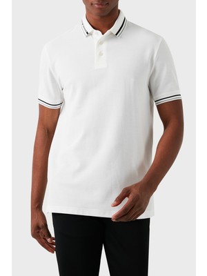 Emporio Armani Pamuklu Regular Fit Polo Yaka T Shirt Erkek Polo Yaka T Shirt 3D1Fm4 1Jcyz 01N1