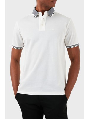 Emporio Armani % 100 Pamuk Regular Fit Polo Yaka T Shirt Erkek Polo Yaka T Shirt 3D1Fm5 1Jtkz 01N6