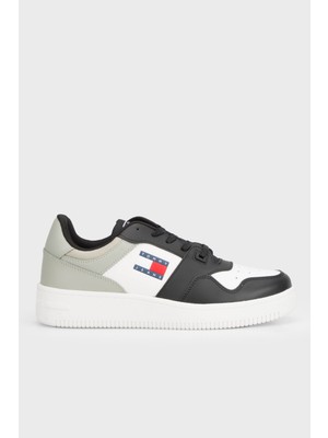 Tommy Jeans Retro Deri Sneaker Ayakkabı Erkek Ayakkabı EM0EM01395 Pmı