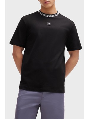 Hugo Interlok Pamuklu Relaxed Erkek T Shirt 50510035 001