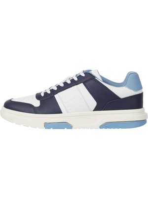 Tommy Hilfiger Beyaz - Mavi Erkek Sneaker Tjm Leather Cupsole 2.0