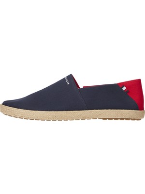 Tommy Hilfiger Lacivert Erkek Espadril Hılfıger Espadrılle Core Textıle