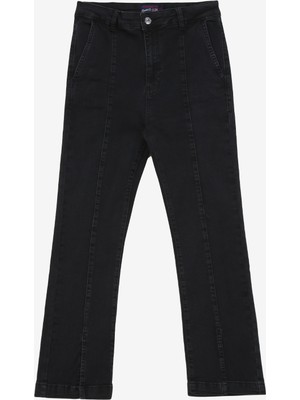 U.S. Polo Assn. Yüksek Bel Normal Paça Normal Siyah Kadın Denim Pantolon Cutıe