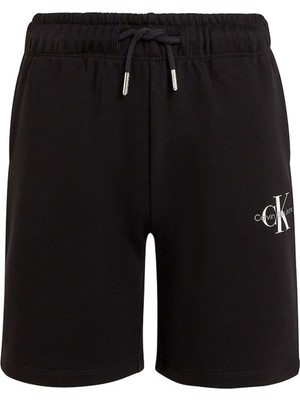 Calvin Klein Normal Siyah Erkek Şort Monogram Relaxed Shorts