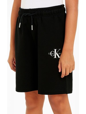 Calvin Klein Normal Siyah Erkek Şort Monogram Relaxed Shorts