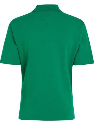 Tommy Hilfiger Yeşil Kadın Polo T-Shirt 1985 Reg Pıque Polo Ss