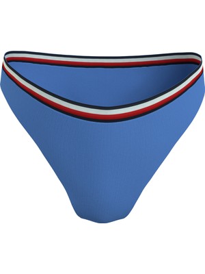 Tommy Hilfiger Mavi Kadın Bikini Alt Cheeky Hıgh Leg Bıkı, C30 UW0UW0529