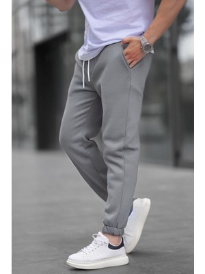 Yakamel Erkek 3 Iplik Şardonlu Lastikli Paça Eşofman Altı